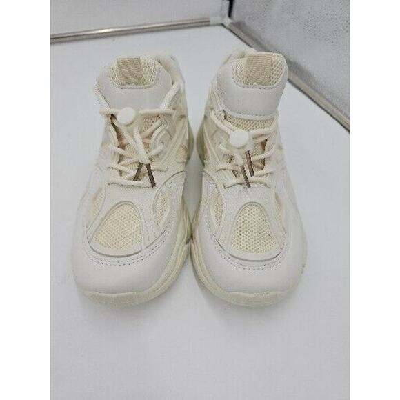 Children Laceup With Lace Lock Sneakers Size EU37/US5 White - Picture 1 of 3